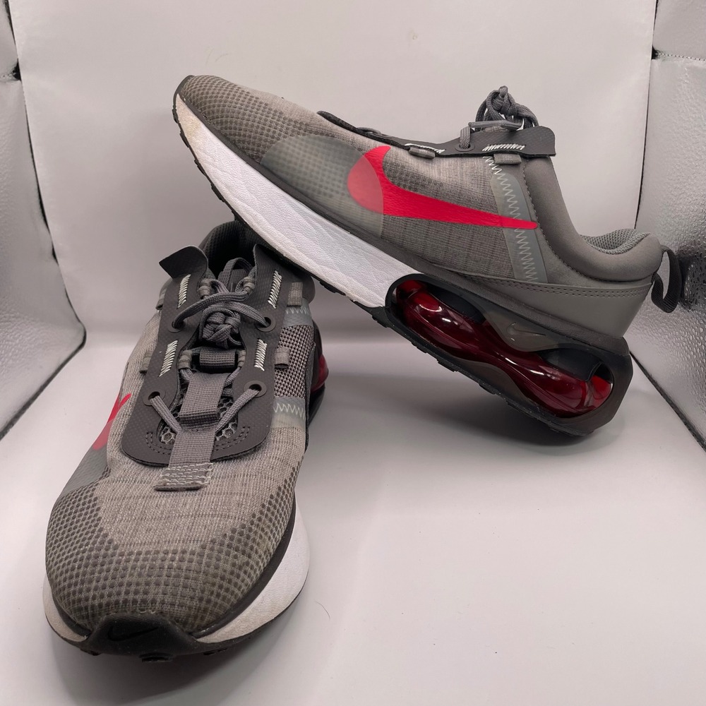 Nike Air Max 2021 Kids Sneakers Smoke Grey Siren Red DA3199-002